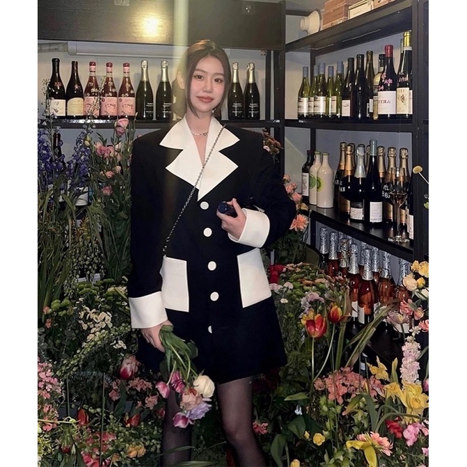 ♥️ Áo blazer phối màu Lisa
