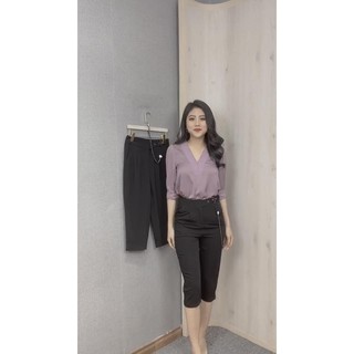 Áo lụa satin thời trang, áo nữ công sở cao cấp - A29