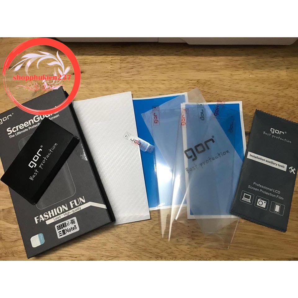 [Freeship toàn quốc từ 50k] FREESHIP ĐƠN 99K_SAMSUNG GALAXY NOTE 8 BỘ DÁN GOR 3 MIẾNG FULL MÀN + 1 CARBON + 1 CAMERA