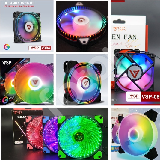 [FREESHIP] FAN CASE MÁY TÍNH VSP 8cm, 12cm LED RGB CỰC ĐẸP (FAN THÙNG MÁY) [HCM] | BigBuy360 - bigbuy360.vn