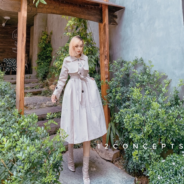 Áo vest cape kaki dài | BigBuy360 - bigbuy360.vn