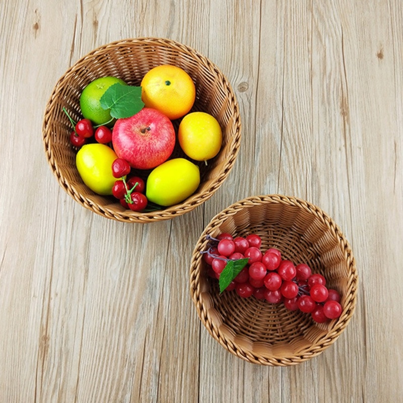 Giỏ Đan Mây Siêu Tròn Để Bàn Trang Trí Nội Thất