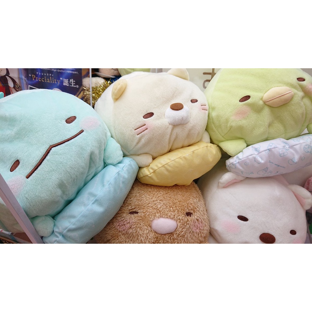 [SAN-X] Gấu bông Shirokuma Sumikko Gurashi buồn ngủ Utsubuse utoto nuigurumi BIG chính hãng Nhật Bản