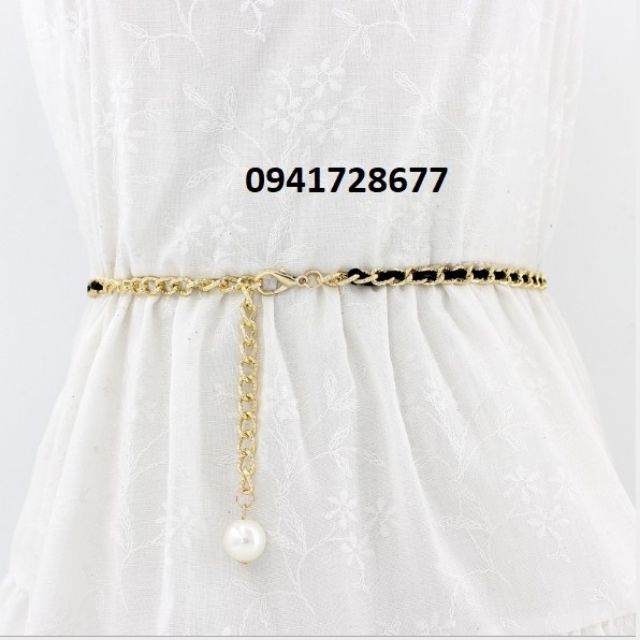 Thắt lưng nữ dây nịt  nữ thiết kế dây rít cho váy