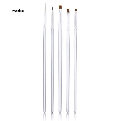 [Hàng mới về] Bộ 5 cọ vẽ trang trí móng tay nghệ thuật chuyên dụng chất lượng cao tiện lợi