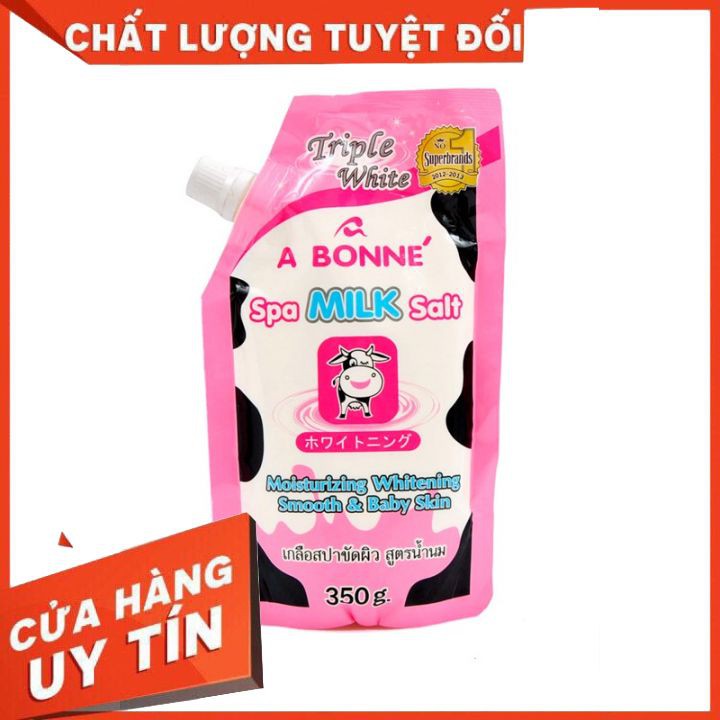 Muối tắm sữa bò tẩy tế bào chết A Bonne Spa Milk Salt Thái Lan 350gr