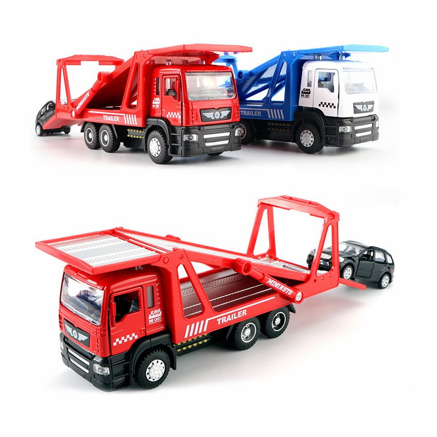 Xe cứu hộ, xe tải chở ô tô con tỉ lệ 1:50 mô hình đồ chơi cho trẻ em
