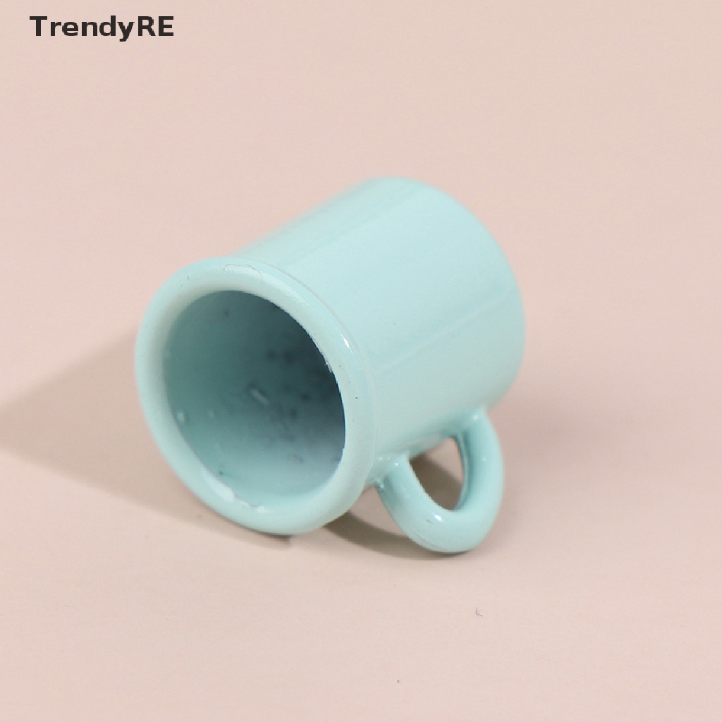 Trendy 1/12 Miniature retro cup / gargle cup Dollhouse Tableware for Dolls House Decor RE