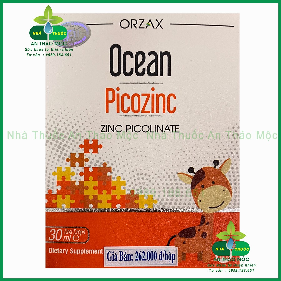 Ocean Picozinc.Bổ Sung Kẽm Cho Bé Giúp Hết Tiêu Chảy,Tăng Đề Kháng,Miễn Dịch.Ăn Ngon