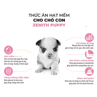 ZENITH PUPPY THỨC ĂN HẠT MỀM CHO CHÓ CON 1.2Kg ( Date xa)