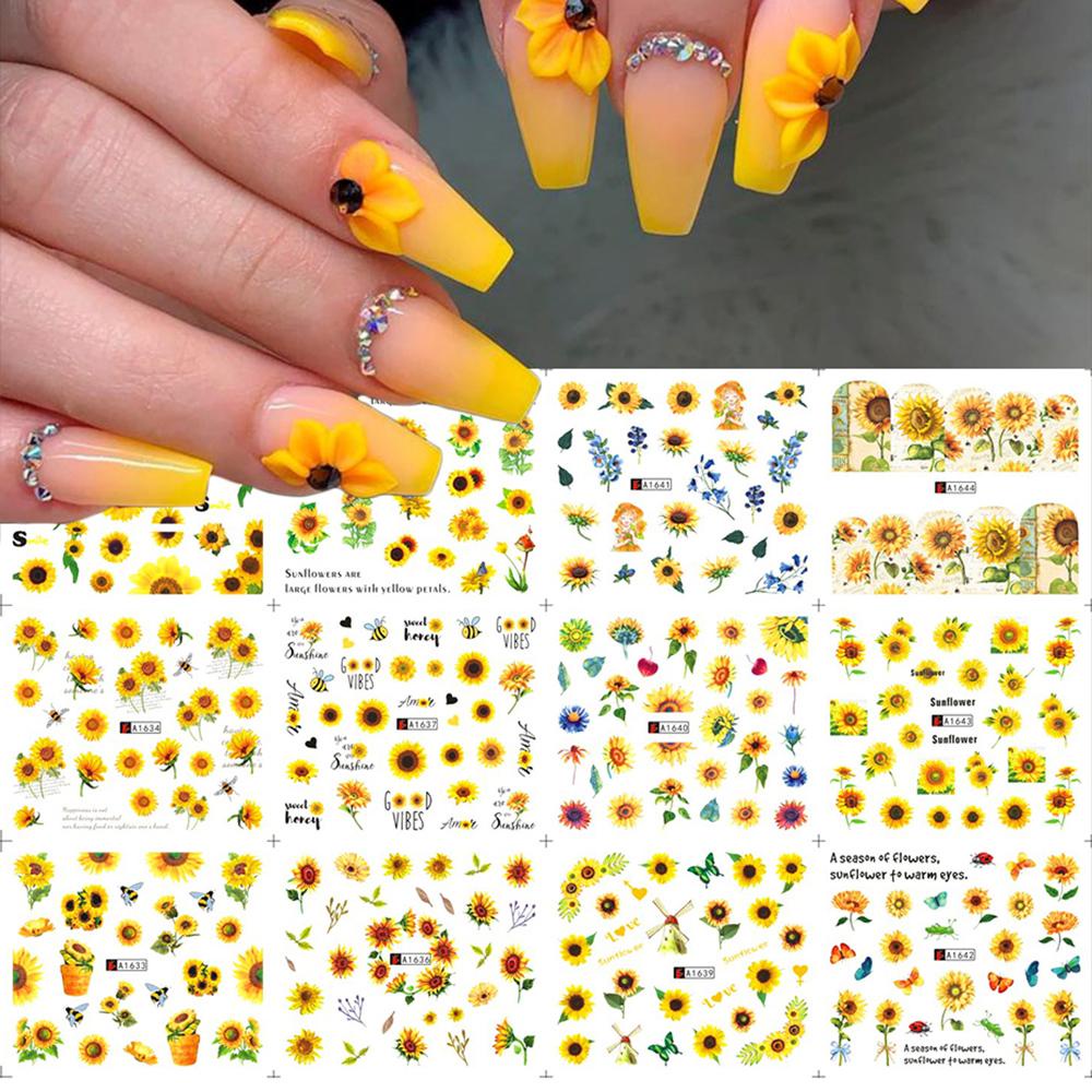 Miếng Dán Móng Tay Chuyển Nước Tự Nhiên Hình Ong