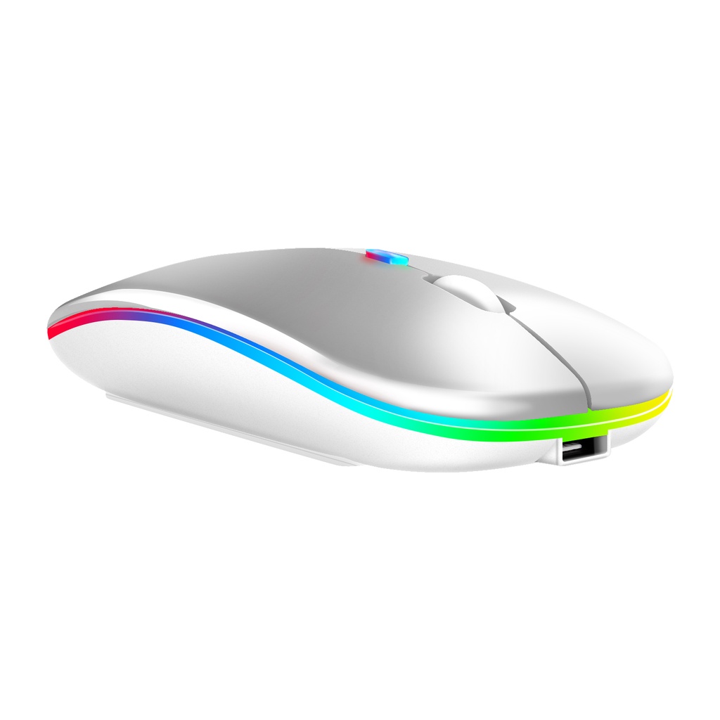 Chuột Không Dây Bluetooth Mới Có Sạc Usb Chuột Rgb Cho Máy Tính Laptop Macbook Chuột Chơi Game Game Thủ 2.4GHz 1600dpi Homelove