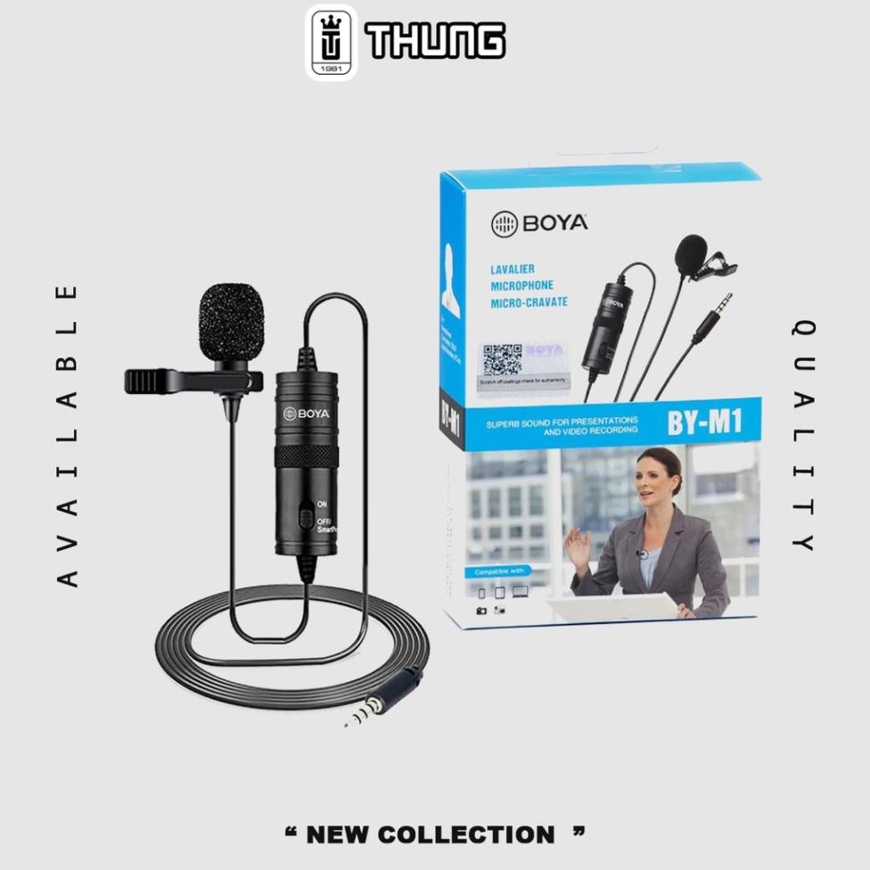 THUNG DAKLAK Mic Boya By M1 mic thu âm Chuyên Nghiệp cho Youtuber,streamer, tiktoker