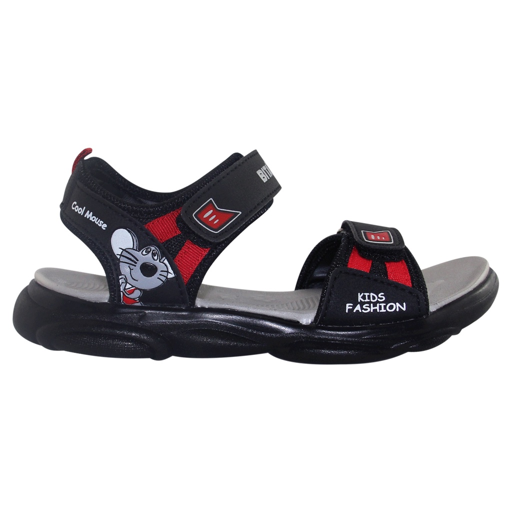 Sandal đế bằng bé trai Bita's SOBY.191 (Đen + Navy)