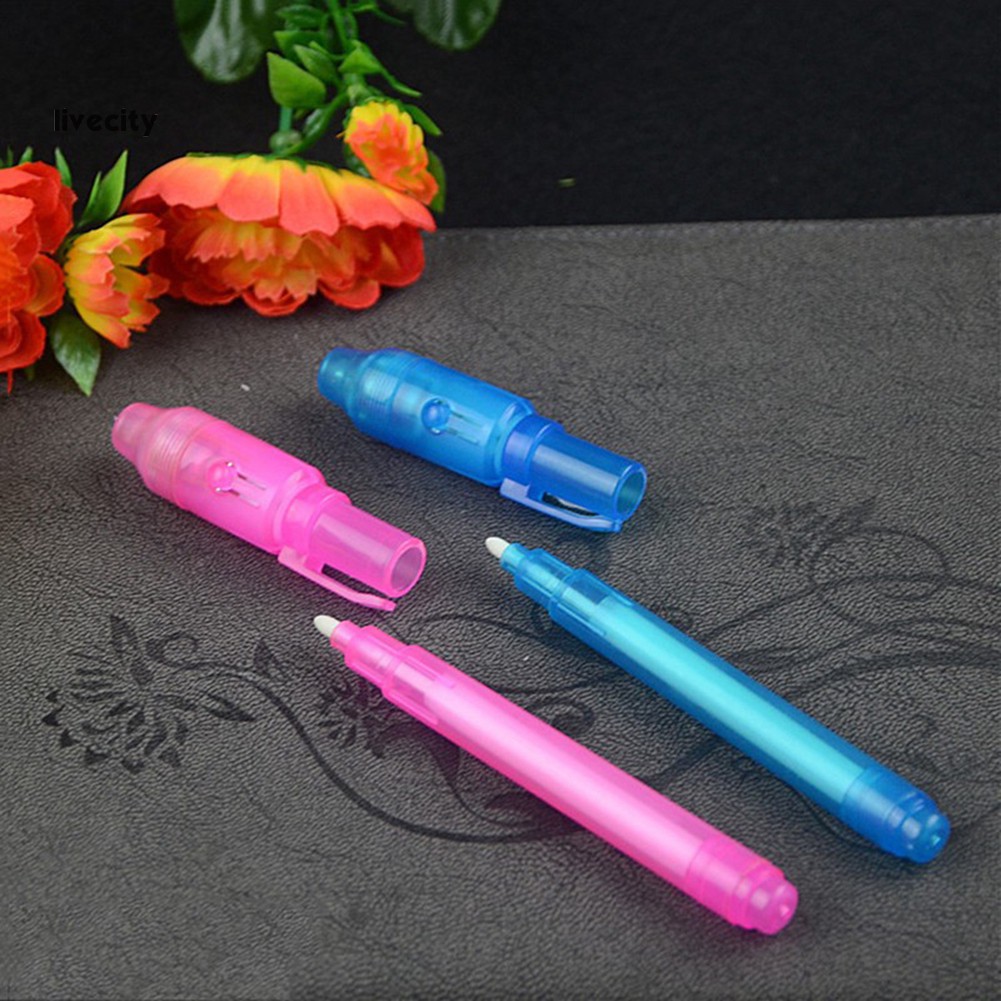 Set 3 Bút Mực UV Tàng Hình Dùng Để Dò Tiền Giả