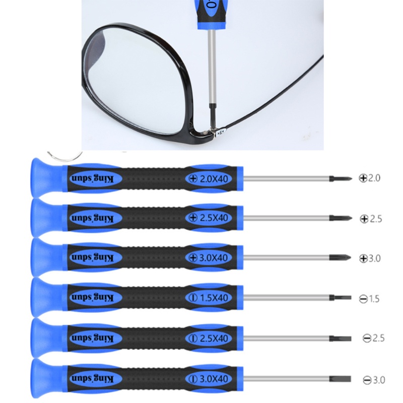 Set tua vít và nhíp đầu cong dụng cụ sửa mắt kính