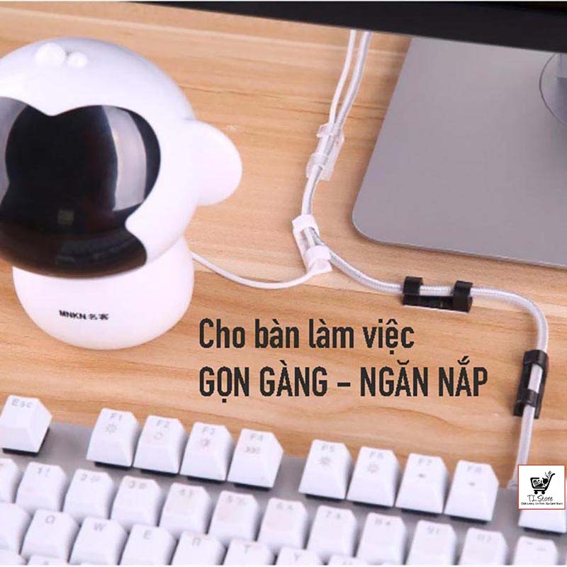 Combo 16 Nẹp Dây Điện Dán Tường Siêu Dính ,Kẹp Dây Điện Cố Định Và Giữ Dây Điện Siêu Sốc an toàn tiện lợi [KẸP DÂY ĐIỆN]