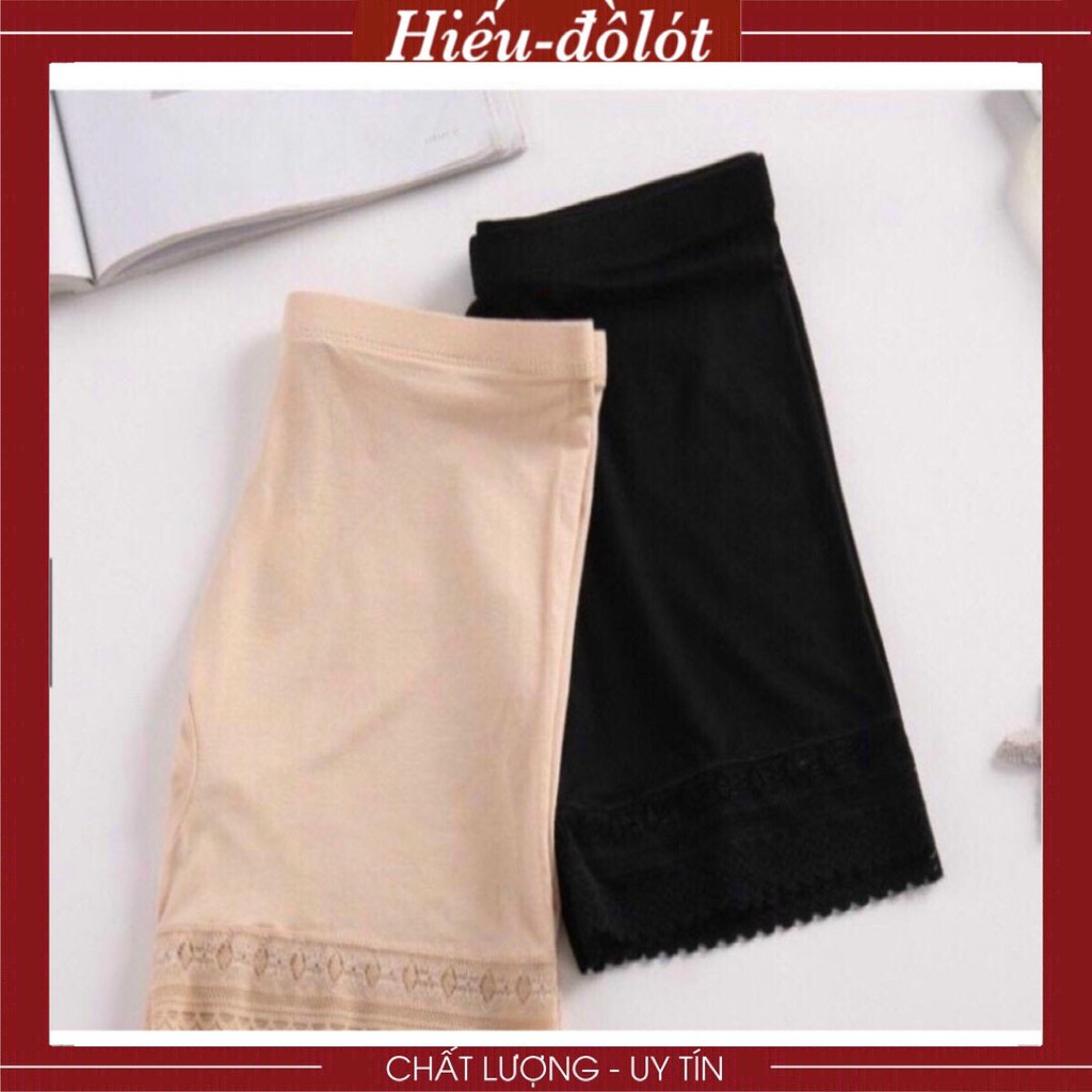 Quần Lót Nữ Cotton Thấm Hút Tốt, Quần Váy Mặc Trong Viền Ren Giãn 4 Chiều Hieu Store24h - 8790