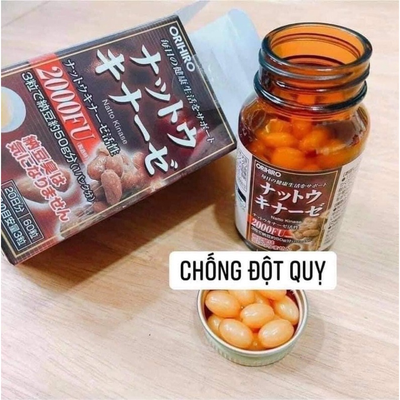 Viên Uống Orihiro Natto Kinase 2000FU Nhật Bản