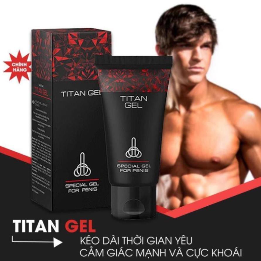 [Hàng NGA 100%] GEL DƯỠNG ẨM TITAN RED 60g - Gel Tăng Kích Thước DV Hiệu Qủa, Kéo Dài Thời Gian Quan Hệ, Thêm Tự Tin.