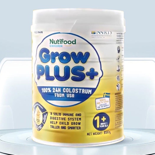 Combo sữa bột Nuti Growplus sữa non vàng hộp 400g cho bé 0+ 1+