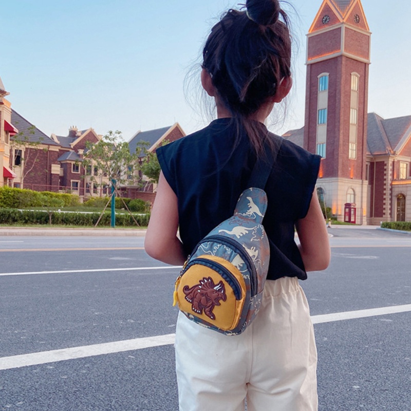 Túi đeo chéo hình khủng long đáng yêu thời trang cho bé