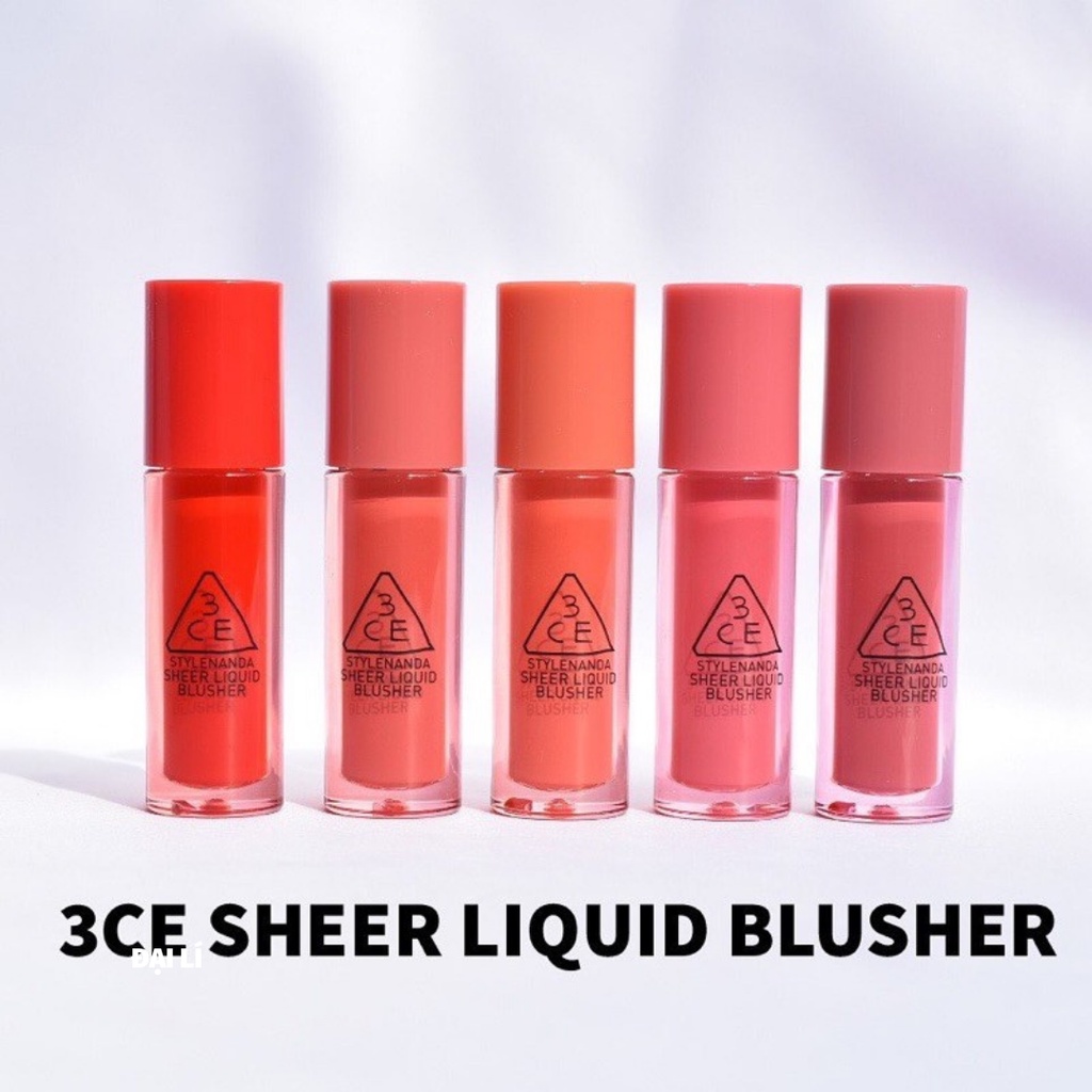 Má Hồng Dạng Kem Bền Màu, Lâu Trôi 3CE Sheer Liquid Blusher 3g