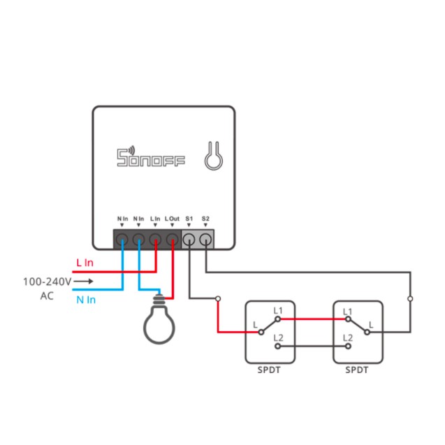 Công tắc Mini Sonoff Module Zigbee 3.0, App eWelink/ Tuya/ Smart Life/ Home Assistant, cần có Bộ trung tâm ZBBridge.