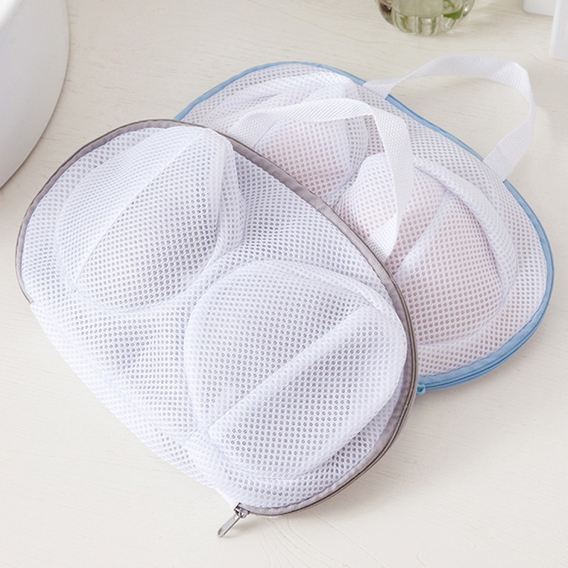 Túi Lưới Giặt Đồ Bằng Polyester Bền Bỉ Có Khóa Kéo Bảo Vệ Cho Máy Giặt