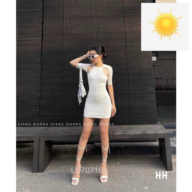 ✊👊 Đầm body cutout kiểu tay con ✊👊