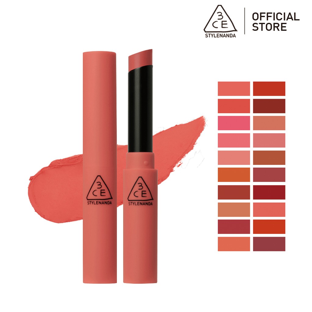 Son Thỏi Lì 3CE Chất Son Nhung Nhẹ Mịn Màng 3CE Slim Velvet Lip Color 3.2g | Official Store Lip Make up Cosmetic