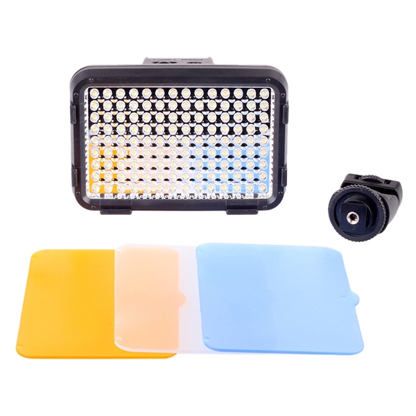 Bộ Đèn LED Quay Phim SHOT HD160 Và Pin Sạc (Đen) - Hàng Nhập Khẩu