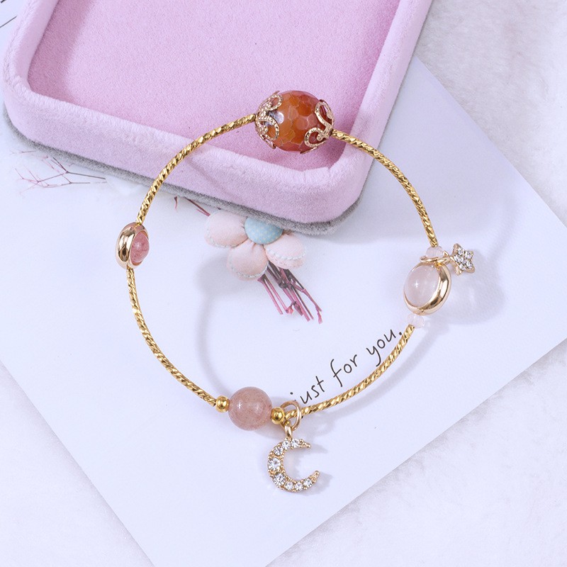 Vòng Đeo Tay Đính Hạt Pha Lê Phong Cách Hàn Quốc Dành Cho Nữ | BigBuy360 - bigbuy360.vn