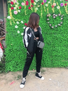 BOOMBER JACKET SUKAJAN ( chim trắng)