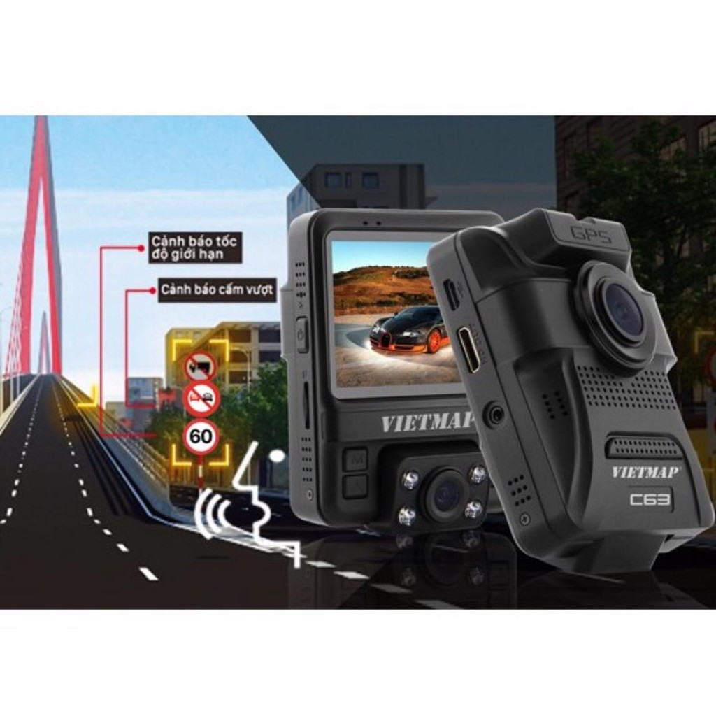 Camera hành trình VIETMAP C63 cho ô tô, xe hơi - tặng thẻ nhớ 32GB - BH 12 tháng | BigBuy360 - bigbuy360.vn