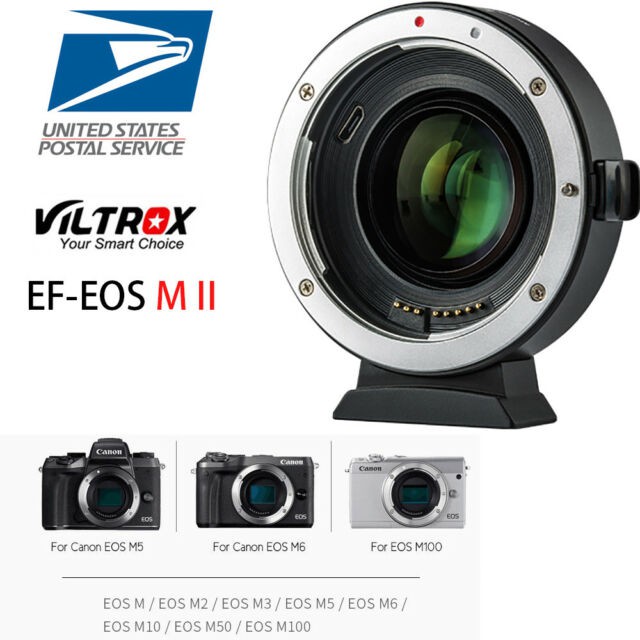 (CÓ SẴN) Ngàm chuyển Viltrox EF-EOS M2 (mark II) cho Canon EOS M M2 M3 M5 M6 M10 M50 M100
