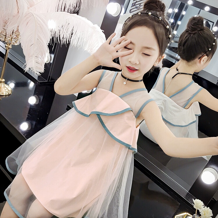 Đầm Thời Trang Mùa Hè 2022 Phong Cách Hàn Quốc Mới Cho Bé Gái