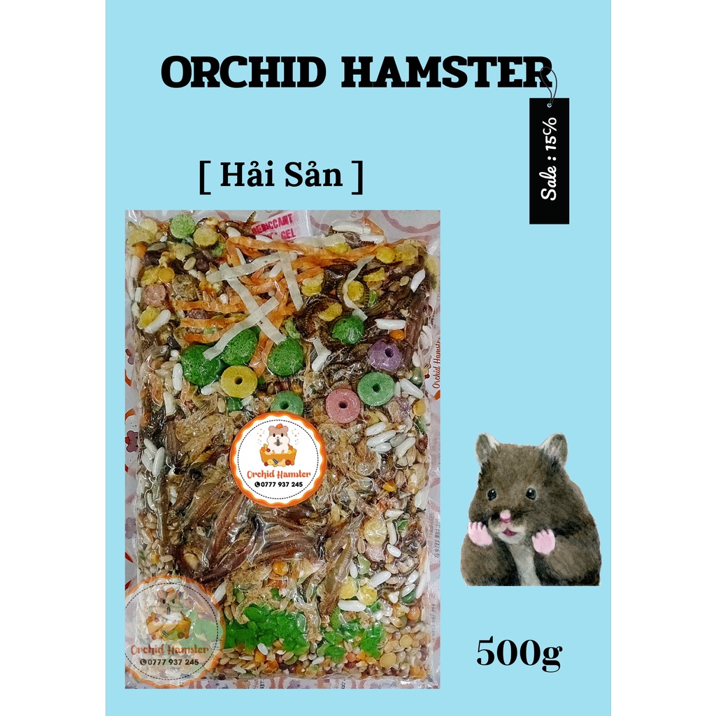 Thức Ăn Hamster Cao Cấp Vị Hải Sản 500g