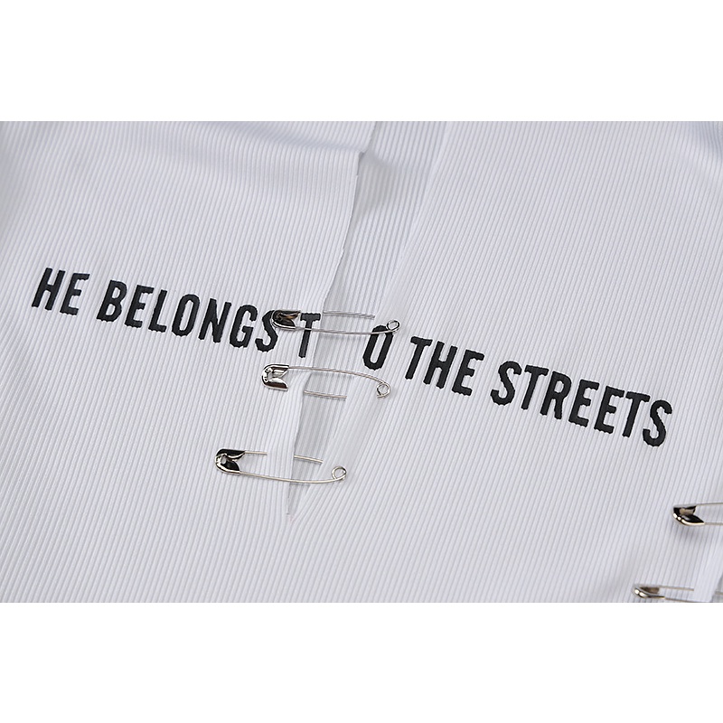 DUNEA Đầm Ôm Sát Có Khóa In Chữ Thời Trang Dành Cho Nữ