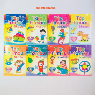 Sách - Tập Tô Màu Nhà Trẻ (bộ 8 cuốn) - Combo giao ngẫu nhiên