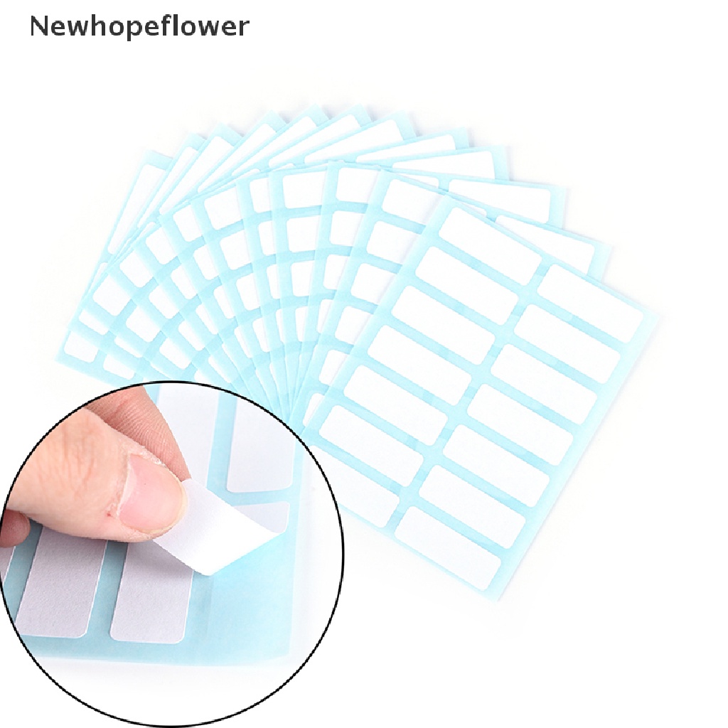 Bộ 12 tờ nhãn dán ghi chú màu trắng xinh xắn