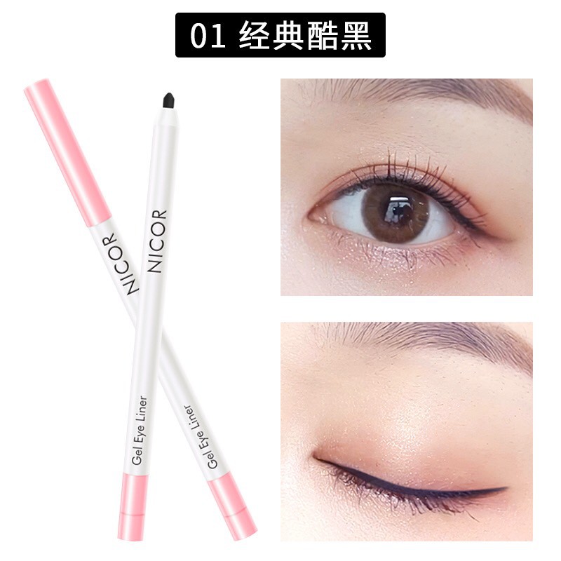 Bút chì kẻ mắt mềm eyes-line Nicor 3 mầu không trôi | BigBuy360 - bigbuy360.vn