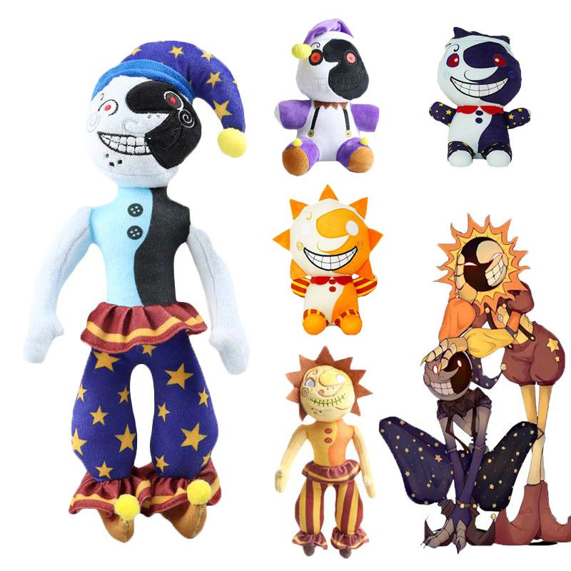 Sundrop Moondrop Daycare Attendant FNAF Five Nights At Freddy's Stuffed Plush Gift