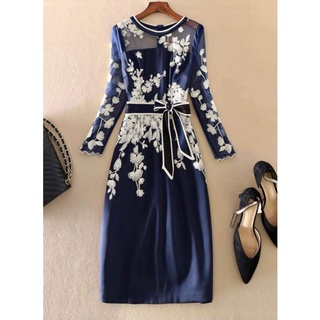 đầm thêu hoa cao cấp 167