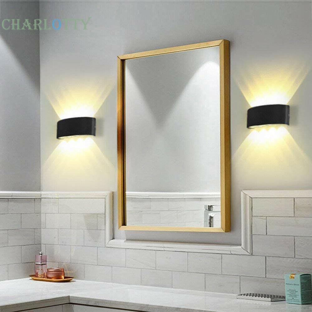 Đèn Led Gắn Tường Hình Chữ Nhật Chống Thấm Nước Phong Cách Bắc Âu