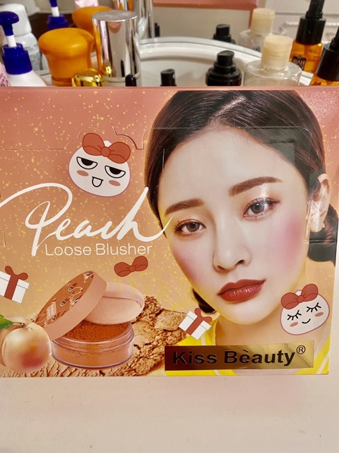 Phấn má hồng dạng bột Kissbeauty siêu mịn kèm bông phấn KB F406 | BigBuy360 - bigbuy360.vn