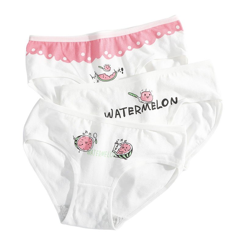 Quần Lót Cotton Levao Lưng Thấp In Hình Trái Cây Dễ Thương Cho Nữ