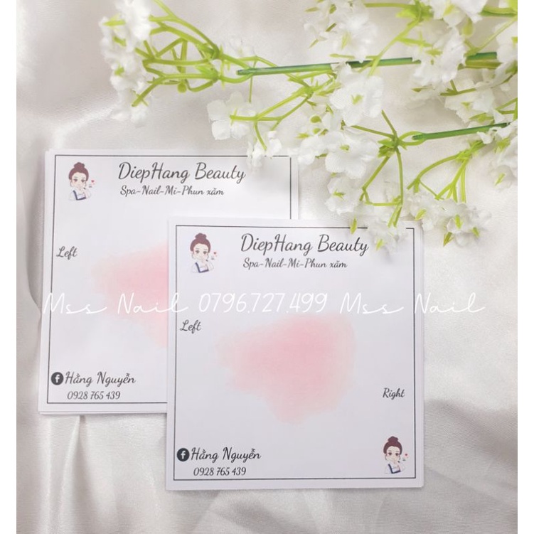 Thẻ nail, thẻ nail box , bìa nail box thiết kế theo yêu cầu