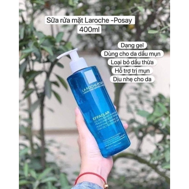 Bill Pick Pháp - Sữa rửa mặt LaRoche-Posay Gel Foaming Cleanser 400ml cho da dầu mụn