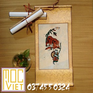 Tranh Đông Hồ Thiếu nữ chăn trâu